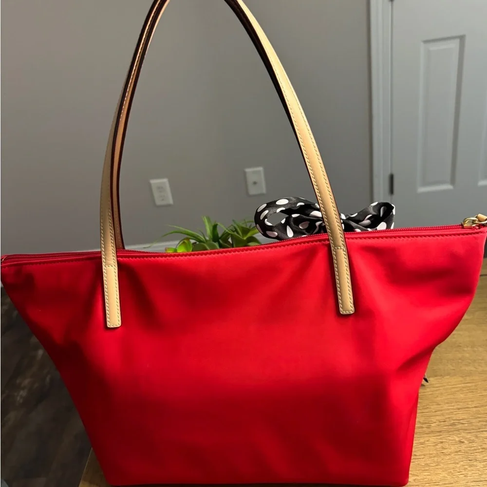Kate Spade Nylon Tote with unbranded twilly
